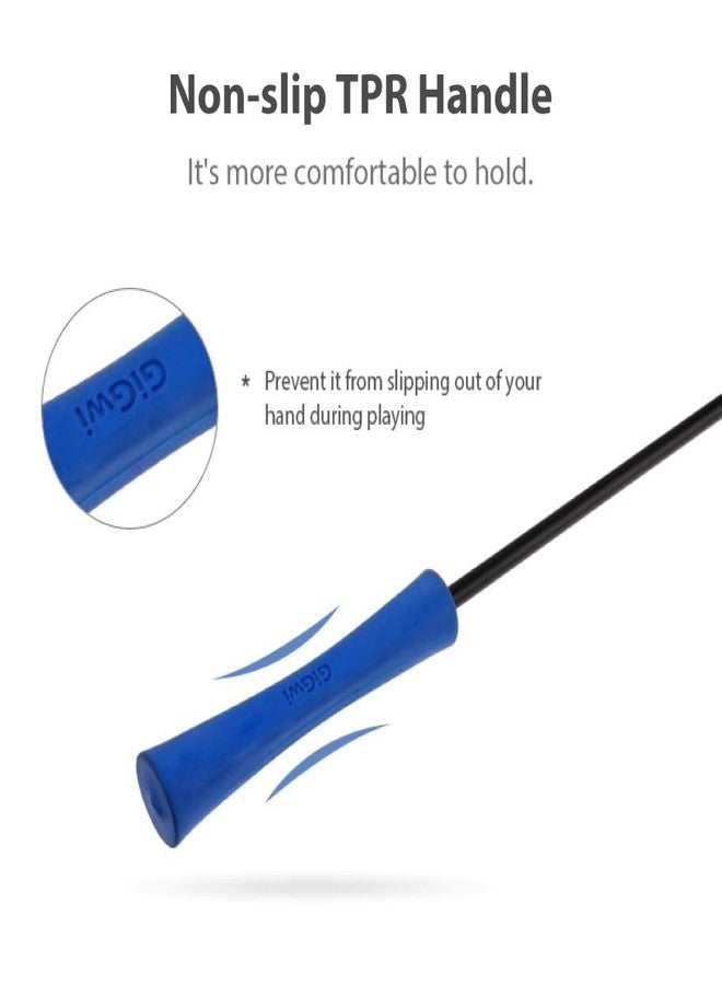 GiGwi Feather Teaser Cat Wand, Comfortable Soft TPR Handle for Easy Play, Natural Bird Feathers Entices Cats to Pounce & Chase, Safe, Non-Toxic, Durable, Mimics Real Prey, for Cats, Kittens, Blue - Image 5